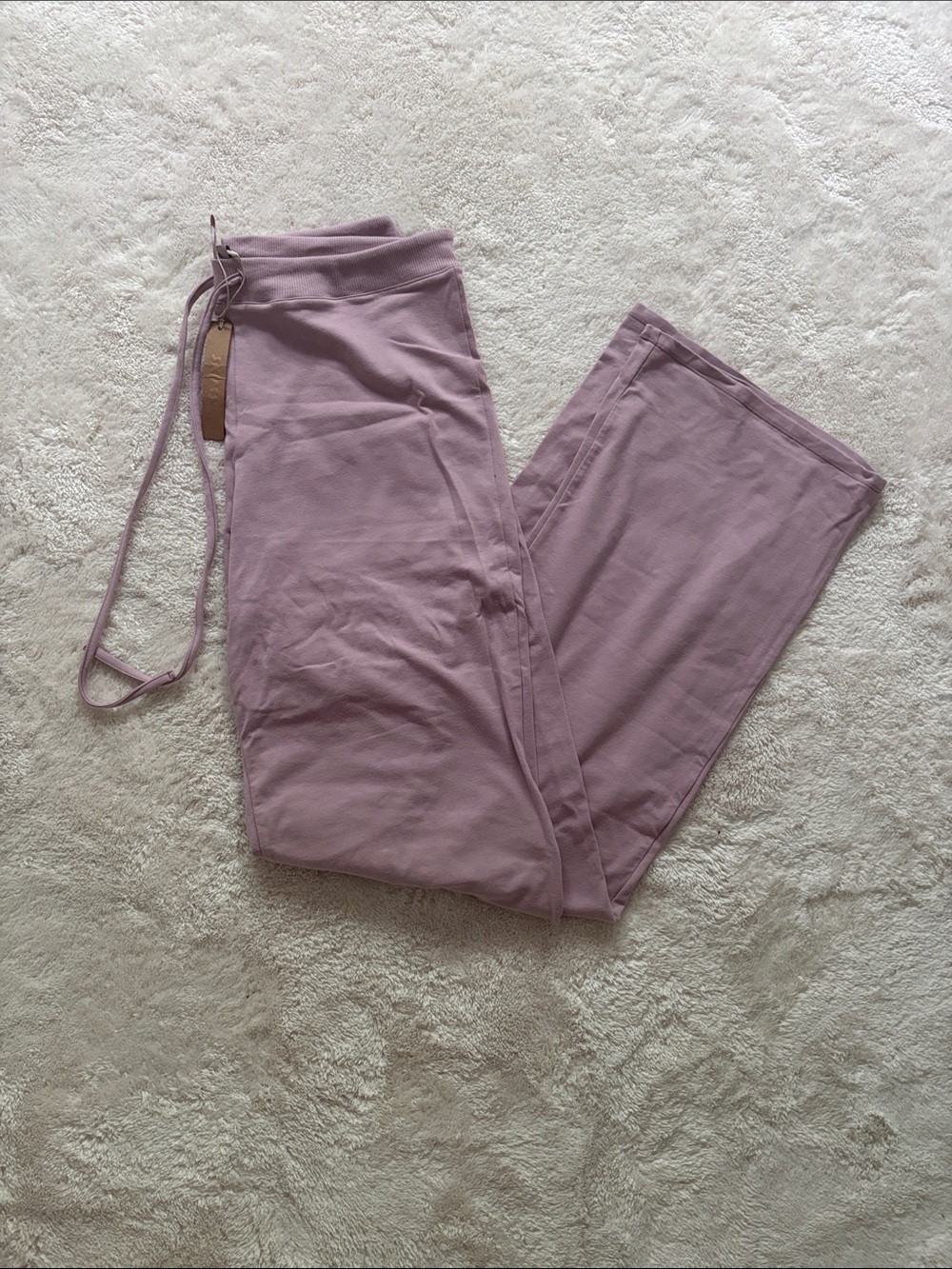 SKIMS Straight Leg Jumpsuit Pants in Dusty Mauve